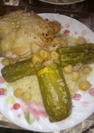 A picture of Couscous with White Broth.