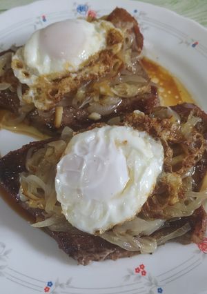 Una foto de Filete de ternera a caballo