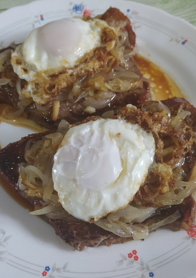 Una foto de Filete de ternera a caballo