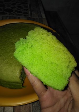 Foto resep Bolu kukus pandan simple tanpa mixer🍰