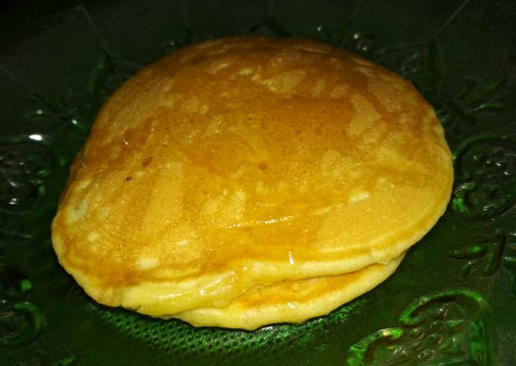 Cara memasak Pancake lembut ala kadarnya no mixer  yang Lezat Sekali