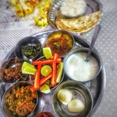A picture of Lunch thali.