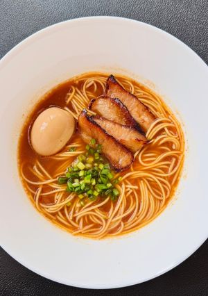 A picture of Ramen Egg and Tontoro.