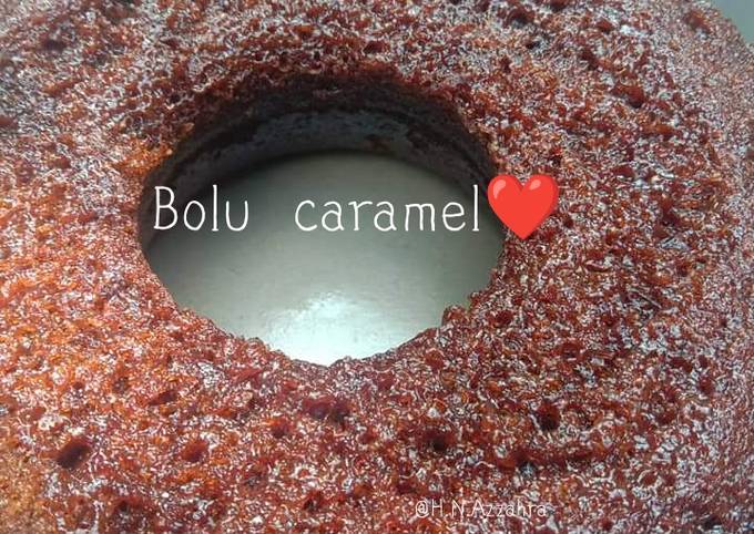 Bagaimana cara membuat Bolu karamel (Bolu sarang semut)  nagih banget