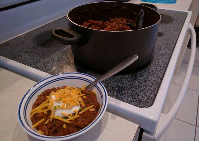 Recipe of Ultimate Florida Beef n' Bean Chili (Quick Version)