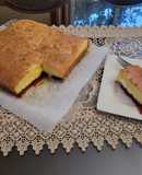 Pan con cajeta y queso crema