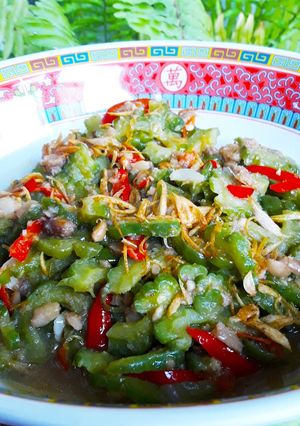 Foto resep Tumis Pare Oncom Teri Nasi