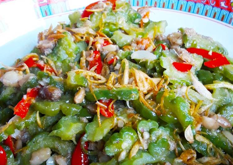 Tumis Pare Oncom Teri Nasi