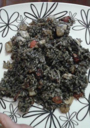 Una foto de Arroz negro