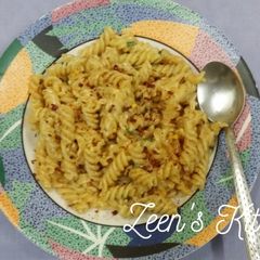 A picture of Achari Masala Pasta.