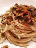 Spaghetti alle vongole con bottarga di muggine