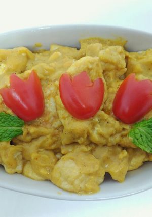 Foto resep Tahu tofu saus kare telur asin
