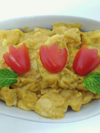 Cara Mudah Membuat Resep Tahu tofu saus kare telur asin yang Uenak Anti Ribet, Bikin Ngiler