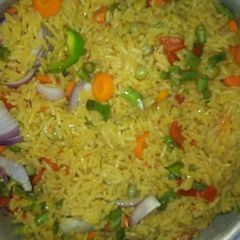 Jallof rice A picture of Jallof rice.