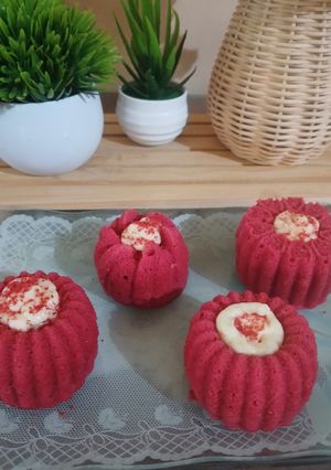 Foto resep Bolu Ketan Red Velvet Keju Lumer
