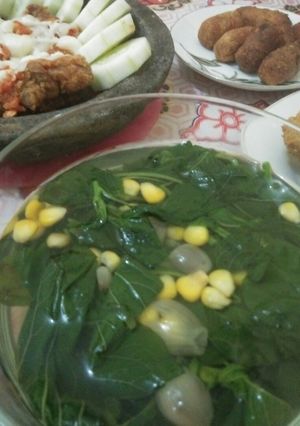 Foto resep Sayur Bening Bayam Jagung manis