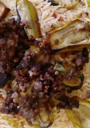 صورة لوصفة مقلوبة الباذنجان