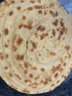 A picture of Lachha paratha.