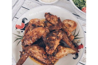 Anti Ribet, Memasak Spicy Garlic Butter chicken wings (sayap ayam bumbu mentega bawang putih) Simpel