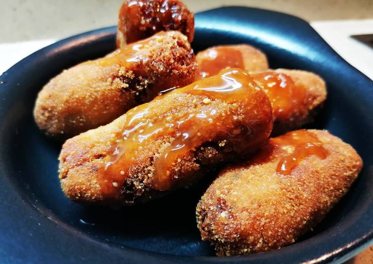 Croquetas caseras de pollo y champiñones
