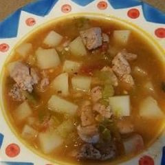 A picture of Aloo tamatar.
