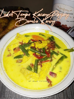 Foto resep Lodeh Tempe Kacang Panjang Bumbu Kuning