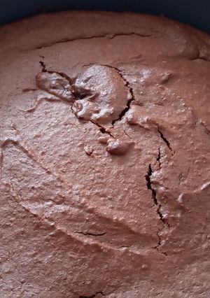A picture of Chocolate, Banana & Tahini Flour-less Cake.