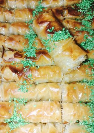 صورة لوصفة بقلاوة تركية