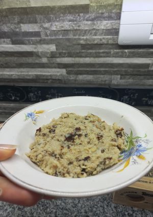 Una foto de Hotcake de manzana con harina integral