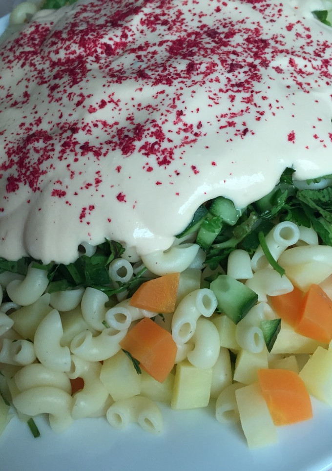 صورة لوصفة سلطة المكرونه 🥗🥗🍝🍝