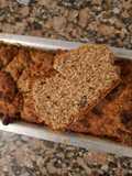 Budín integral de banana y nueces pecán