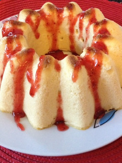 Una foto de Tarta de requesón y manzana