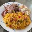 Arroz con gandules estilo puertorriqueño