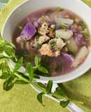 Canh khoai từ, khoai mỡ nấu tôm