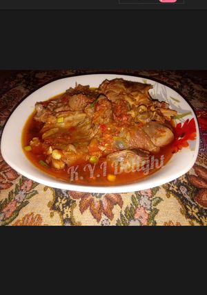 A picture of Chicken pepper soup.