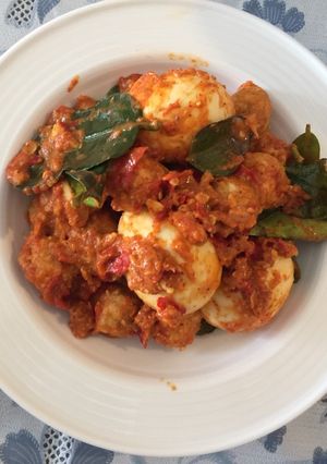 Foto resep Bola-bola tempe dan telur balado
