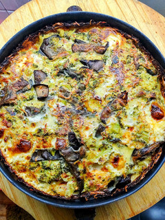 Una foto de Tarta de verduras sin harina