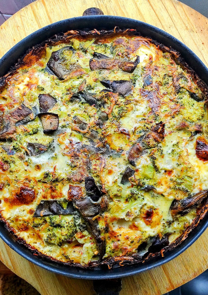 Una foto de Tarta de verduras sin harina