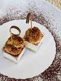 Profiterol in tiramisù al caramello