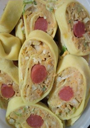 Foto resep Chicken egg roll