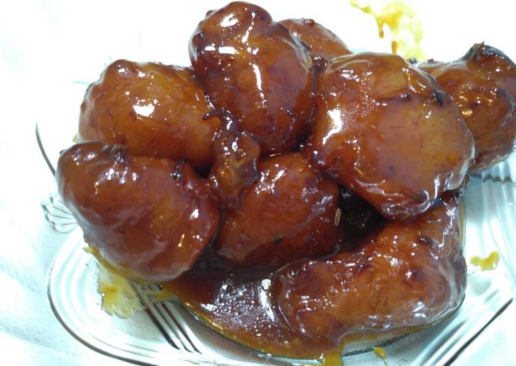 Pisang goreng saus karamel ππ