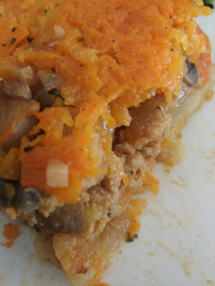 Una foto de Pastel de calabaza y soja texturizada🍴