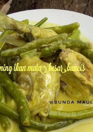 Foto resep Gulai kuning ikan mata besar,buncis