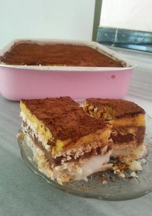صورة لوصفة كيكة بارده