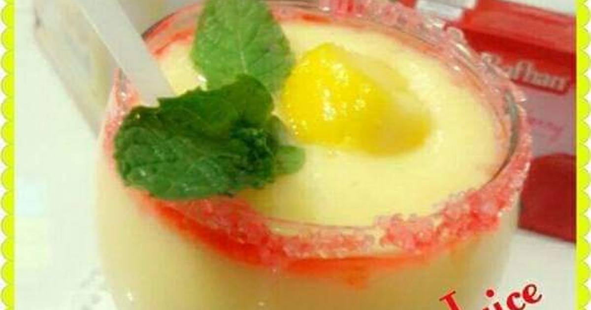 Mango custard jelly juice Recipe by Hira Naz - Cookpad