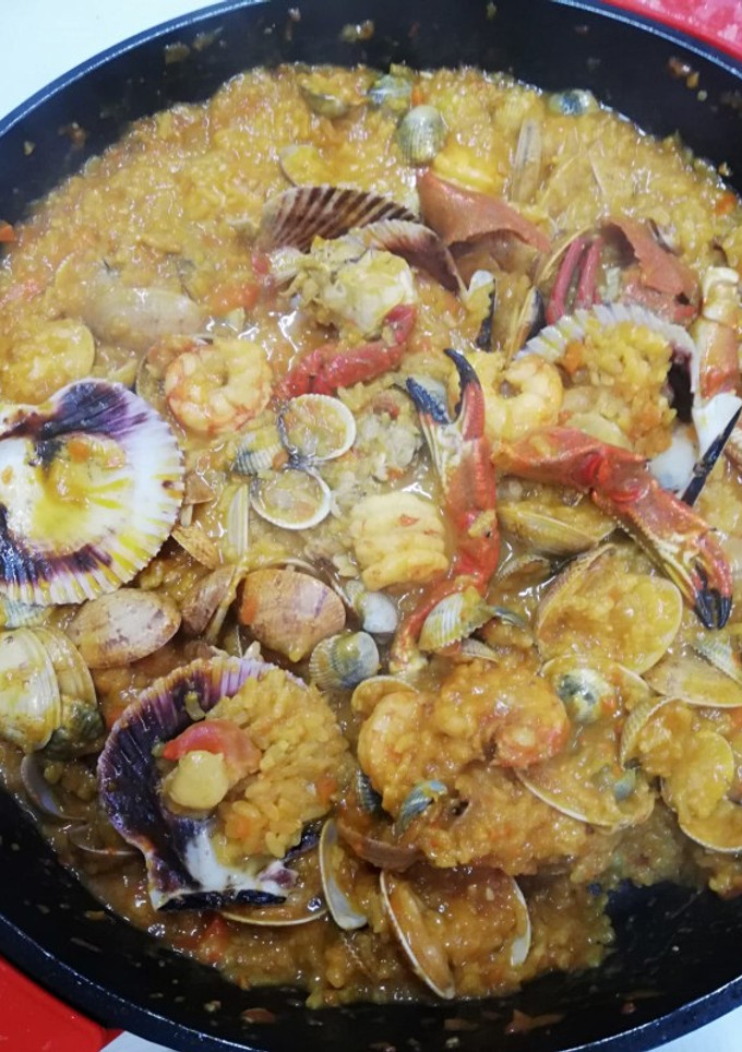 Una foto de Arroz de marisco