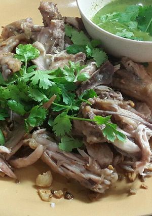 Foto resep Ayam Kukus Minyak Wijen