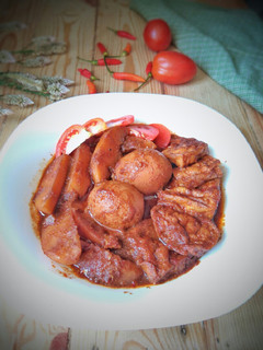 Foto resep Semur pedas telur kentang tahu