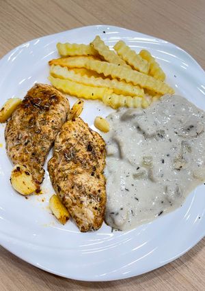 Foto resep Chicken Steak With Mushroom Sauce