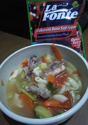 Foto resep Sop ayam macaroni